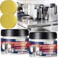 thumbnail image 2 of Stainless Steel Scratch Remover for Appliances, 2025 Upgraded Multi-Purpose Scratch Remover Cleaner Paste, Cookware Polish Scratch Repair Kit for Oven, Sink, Fridge, Cookware, 2 of 5