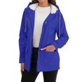 thumbnail image 3 of Rosvigor Womens Sherpa Coats Winter Fleece Jackets Women Windproof Warm Parkas Coats with Hood, 3 of 9