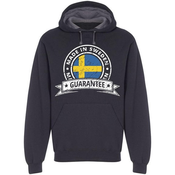 Made In Sweden, Sticker Hoodie Men -Image by Shutterstock, Male Large