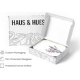 thumbnail image 4 of HAUS AND HUES Botanical Wall Art Framed - Set of 3 Calming Lavender Prints, Plant Posters, Framed Floral Prints, Minimalist Flower Pictures, Nature Artwork (24x36, Beige Framed), 4 of 6