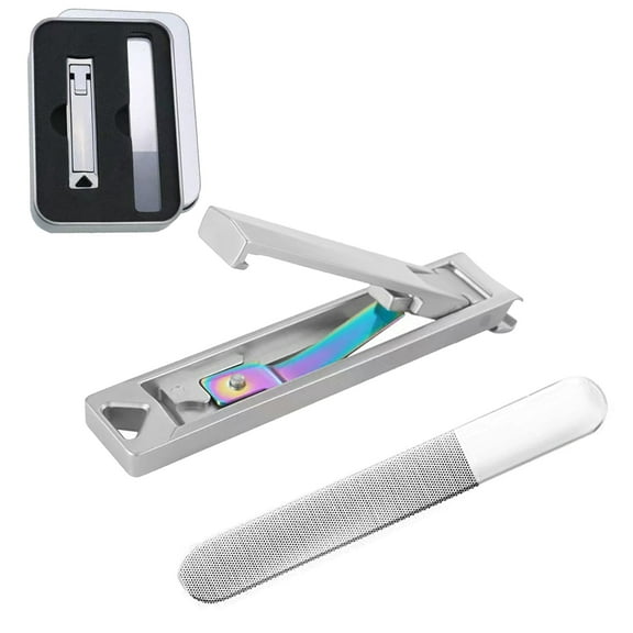 ltra Wide Jaw Opening Nail Clippers Set, Toenail Clippers for Thick Nails, Heavy Duty Nail Cutter, Stainless Steel Toe Nail Clippers for Seniors, Men & Women Manicure,Pedicure