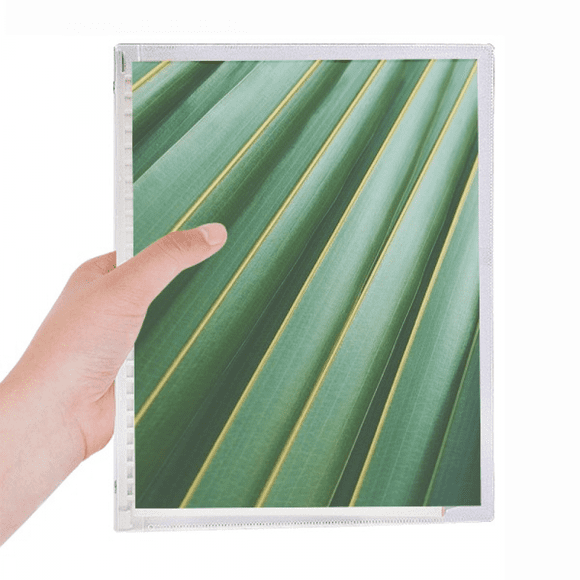 Green Nature Photograph Notebook Loose Diary Refillable Journal Stationery