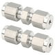 thumbnail image 4 of Adaptador de tubo de doble virola recto de ajuste de compresión de acero inoxidable 316 de 2 piezas para tubería (Ф1/8), 4 of 8