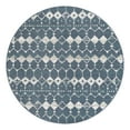 thumbnail image 3 of Unique Loom Outdoor Trellis Collection Area Rug - Cardak (7' Round Navy Blue/Ivory), 3 of 7