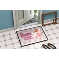 thumbnail image 2 of Carolines Treasures BB5392MAT Ballet Dance Red Hair Door Mat Indoor Rug or Outdoor Welcome Mat 18x27 Doormat  27"L x, 2 of 4
