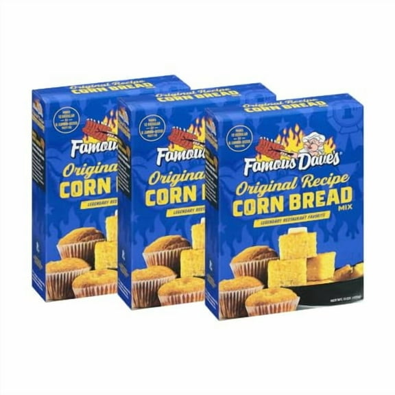 Famous Dave's Corn Bread Mix (Pack of 3)