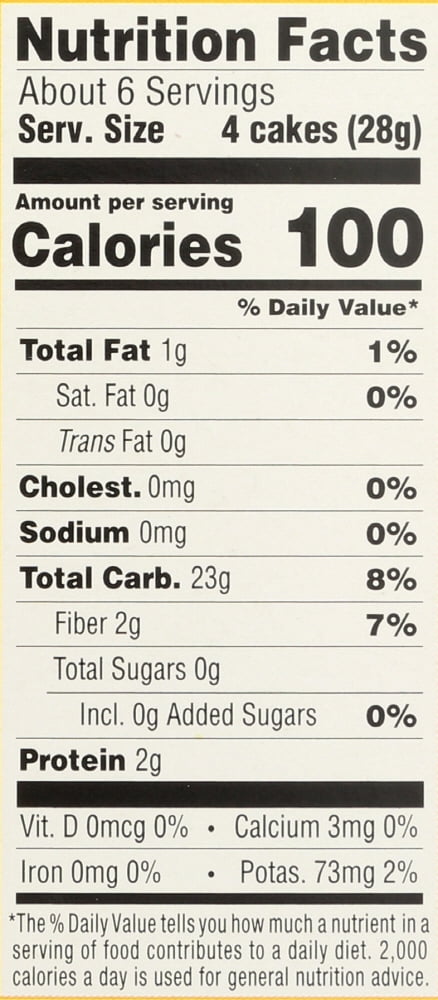 Lundberg Family Farms Organic Salt-Free Thin Brown Rice Cakes 6 oz