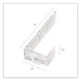 thumbnail image 2 of Deflecto Partition Brackets, For Wall Files and File Pockets, 1.5" to 2.5" Thick Walls, Clear, 2 of 4