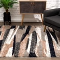 thumbnail image 2 of Rug Branch Retro Collection Modern Abstract Area Rug Doormat Entrance Floor Mat (3x5 feet)  - 2'8" x 4'11", Ivory, 2 of 5