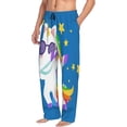 thumbnail image 2 of Fotbe Men'S Cool Unicorn Star Goldenclassic Pajama Pants With Elastic Waist And Drawstring Pockets，Pajama Pants Mens Lounge Pants Super Soft, 2 of 9