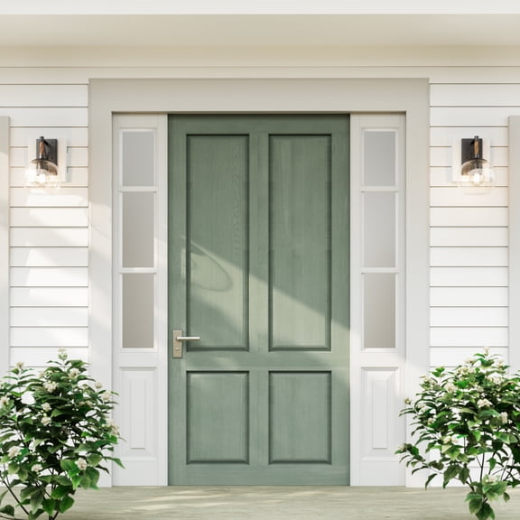 Atlas Lighting and Home 1-Light Outdoor Wall Sconce with Orb Shade - 13.5" - Black