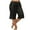 Black, variant on Hirigin Women's Lace Trim Culotte Slip Snip-it Pettipants Bottom Split Skirt Bloomers Lingerie Satin lounge Pants