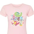 thumbnail image 2 of Marvel - Easter Stickers - Juniors Fitted Graphic T-Shirt, 2 of 4