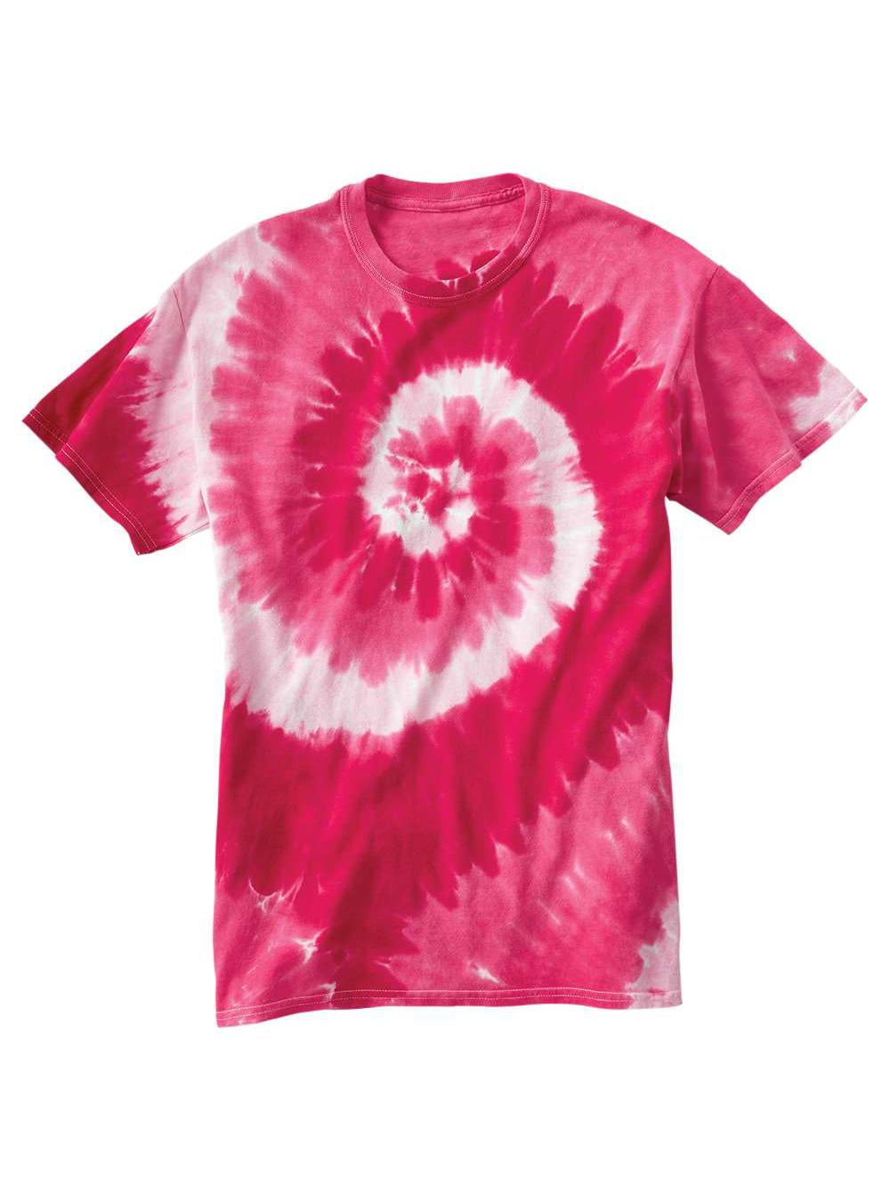 Dyenomite - Multi-Color Spiral Tie-Dyed T-Shirt - 200MS - Walmart.com
