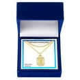 thumbnail image 4 of Adult 14KT Gold Flash Plated Initial Double Necklace Set with Simulated Diamonds, 4 of 7