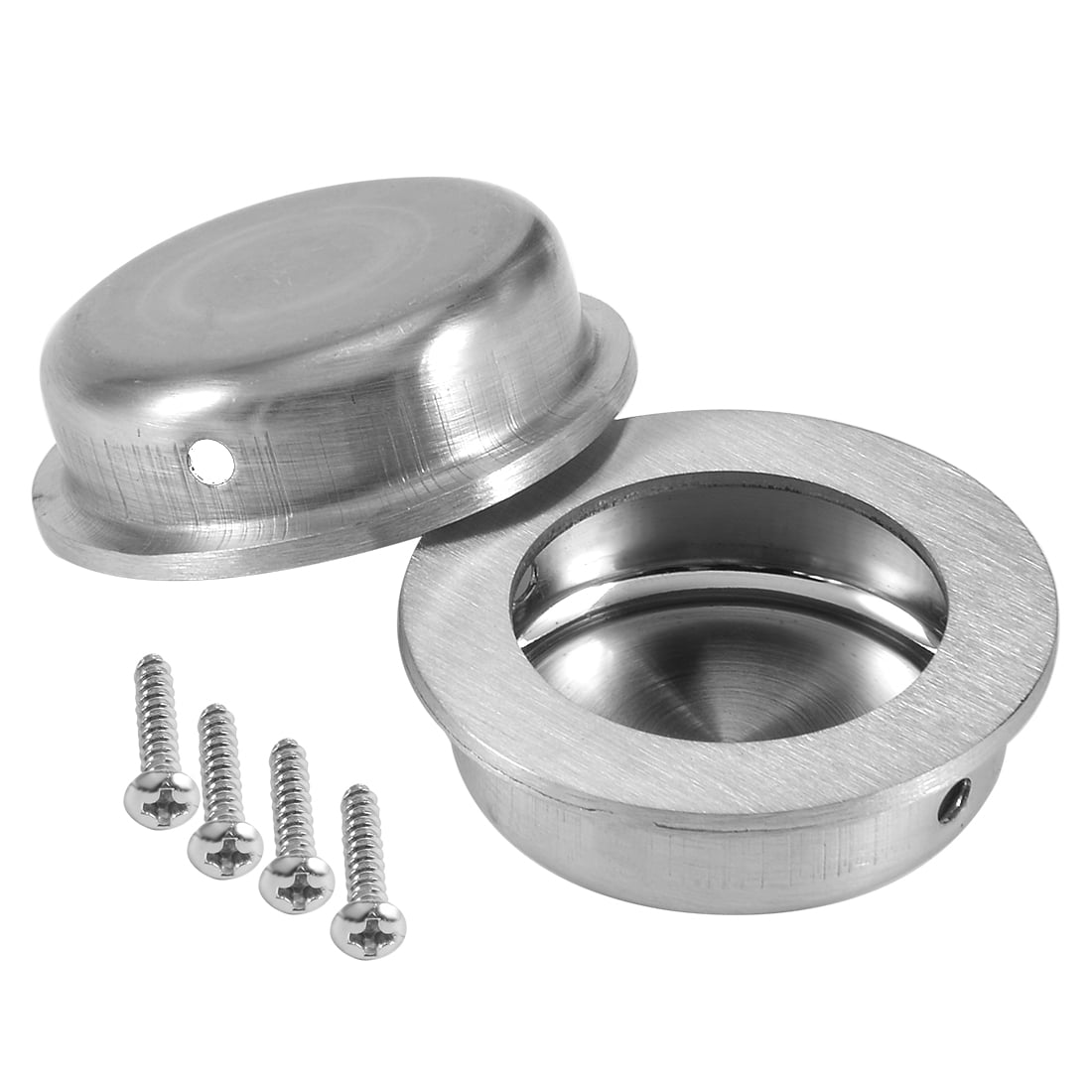 2" Recessed Sliding Door Handle Flush Pull 201 Stainless Steel 2pcs