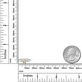 thumbnail image 6 of Gem Stone King 925 Silver and 10K Rose Gold Peach Morganite Solitaire Engagement Ring for Women | 0.40 Cttw | Round 5MM | Gemstone October Birthstone | Size 5, 6 of 6