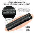 thumbnail image 2 of Para HP Pavilion DV2500 6 Celdas Batería Compatible POWE BTRY10213, 2 of 7