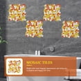 thumbnail image 3 of OULII Floor Tiles Mosaic Tile Irregular Yellow-White 1 Set for Home Improvement, 3 of 5