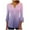 Purple, variant on Aofany Women's Henley Shirt 3/4 sleeve V Neck Flared Blouse Pleated Tunic Tops for Women