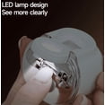 thumbnail image 4 of Electric Toe Nail Clipper 2026 New 3-in-1 Electric Automatic Nail Trimmer Polisher LED Light USB Rechargeable Nail Scraps Storage,Dark Gray, 4 of 4
