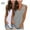 Gray, variant on ZZwxWA 2pcs Women's Summer Tank Tops Basic Tanks V Neck Sleeveless T Shirts Side Split Womens Casual Camisole Loose Vest