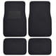 thumbnail image 1 of Bdk Alfombrillas Clásicas Para Coche Y Automóvil - Ajuste Universal - Delanteras Y Traseras Con Talonera (Negras) - 45142, 1 of 5