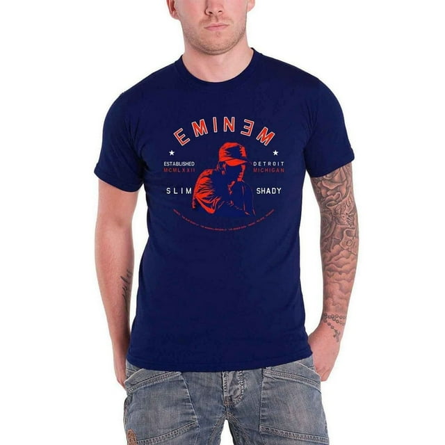 Eminem T-Shirt Portrait de Detroit pour Adulte