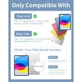 thumbnail image 3 of Getino Compatible with Apple iPad A16 11th 10th Generation Case with Keyboard 360° Rotatable 7 Colors Backlit Detachable Keyboard Case Cover for iPad 10th Gen 10.9 inch & iPad 11th Gen 11 inch, 3 of 9