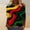 ♔172-Multicolor, variant on Women's Casual Tee - Round Neck Short Sleeve Loose Top, Summer Blouse, Cute Cultural Print