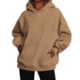 thumbnail image 5 of Garbnen Hoodies for Women Oversized Long Sleeve Women Sweatshirt Soft Fall Winter Loose Casual Trendy Womens Pullover Tops with Pocket XL, 5 of 6