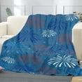 thumbnail image 5 of AUQ Fluffy Blankets & Throws Fuzzy Blankets and Throws Large Throw Blankets for Couch Summer Blanket Throw, Oversized Blanket for Couch (Blue), 5 of 7