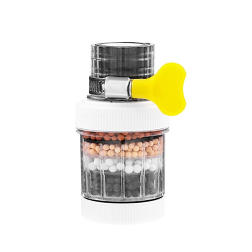 Universal Water Purification Anti-Splash Water Saving Faucet Filter 6-layer Filtration Kitchen Tap Filter Nozzle WHITE