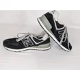 thumbnail image 2 of New Balance 574 Shoes Men’s Size 8 Black Gray Classic Casual Sneakers Suede, 2 of 5