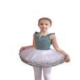 thumbnail image 4 of LYMAYTER ‌Toddler Ballerina Outfit Short Sleeve for 3Y-11Y Leotard Tutu Dress Girls Dance Party Set, 4 of 8