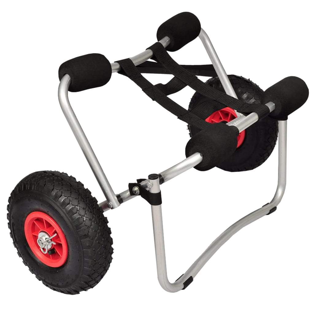 vidaXL Kayak Cart Kayak Trailer Canoe Rack Trolley Kayak Carrier Aluminum