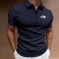 thumbnail image 3 of Classic new men‘s short sleeved T-shirt with buckle collar and casual lapel  S-4XL oversized  summer novelty, 3 of 7