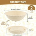 thumbnail image 6 of Qenwkxz Silicone Bread Proofing Basket Set of 2 Round Sourdough Bread Baking Baskets Foldable Dough Rising Ratten Bowl 10 Inch Sourdough Baking Basket for Professional and Home Bakers, 6 of 7