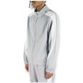thumbnail image 2 of Rebel Minds Men Bent Stripes Nylon Windbreaker Jacket (Grey), 2 of 6