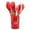 Red, variant on LSLJS Cooking Non-Stick Pan Storage Bucket Wooden Handle Silicone Kitchenware 12-Piece Silicone Kitchenware Set, Kitchen Utensils & Gadgets