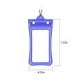 thumbnail image 3 of Floating Waterproof Phone Pouch | IPX8 Submersible Dry Bag for Swimming & Diving | Touchscreen Compatible Phone Cover with Adjustable Lanyard | Fits Phones Up to 7.5 Inches, 3 of 6