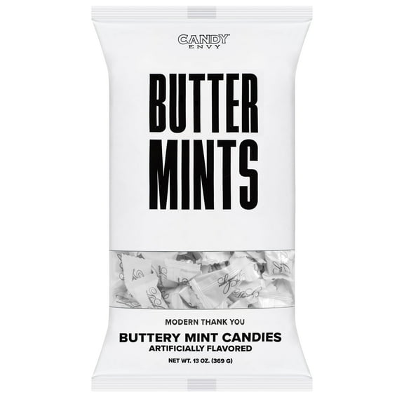 Candy Envy Thank You Buttermints, 13 oz. Bag, Individually-Wrapped Mints