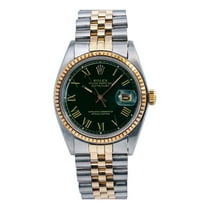 Pre-Owned Rolex Datejust 36MM 1601 Green Dial Two Tone Bracelet