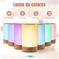 thumbnail image 2 of Difusor de Aceites Esenciales,150ml Difusor de Aromas con 6 Botellas de Aceites Esenciales, Vapor Silencioso Ajustable, 7 Colores Humidificador Ultrasónico Conexión del Cable de Alimen, 2 of 5