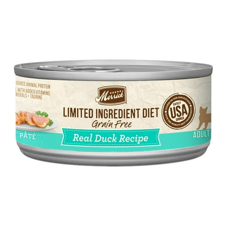 UPC: 0022808391241 | Merrick Limited Ingredient Real Duck Recipe Pate Wet Cat Food 5 oz Cans (24 Pack)