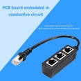 thumbnail image 4 of 4pcs RJ45 Cable Ethernet Splitter 1 A 3 Puerto Red LAN, 4 of 5