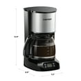Chefman 12Cup Programmable Coffee Maker, Round Stainless Steel