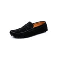 thumbnail image 2 of Bright Blue Suede Slip-On Driving Loafer Shoes, 2 of 8