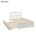 thumbnail image 3 of Topcobe Twin size Platform Bed, Wood Bed Frames with Trundle, 3 of 7