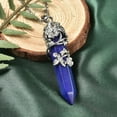 thumbnail image 6 of Real Natural Lapis Lazuli Necklace for Women 24" with Lobster Clasp - Healing Crystal Necklaces for Women with Flower Wrapped Pendant Lapis Lazuli Jewelry Birthday Mothers Day Christmas Gifts, 6 of 6